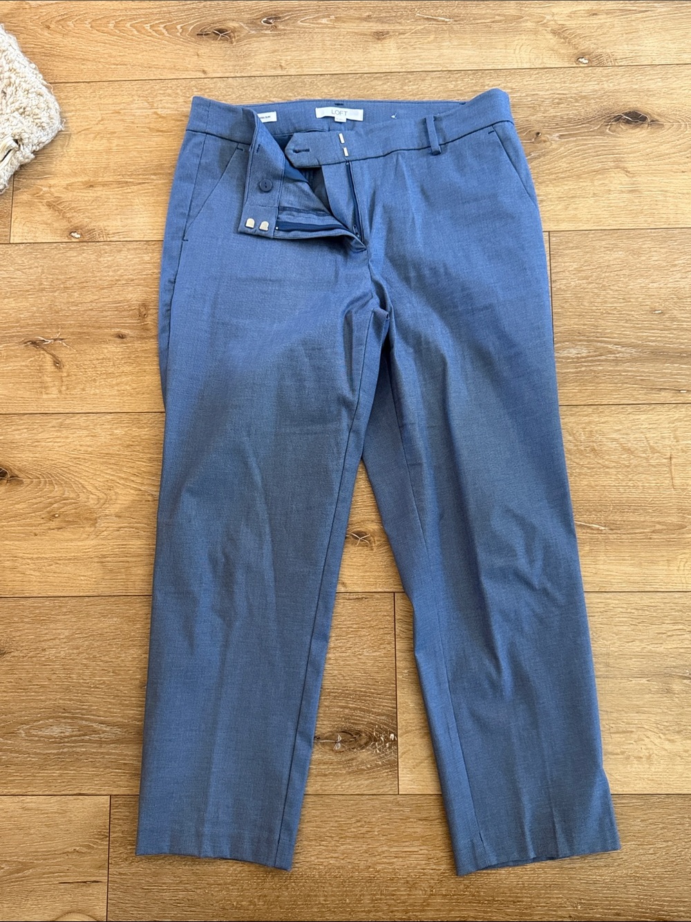 LOFT Ocean Blue Dress Pants - “The Rivera Slim” fit